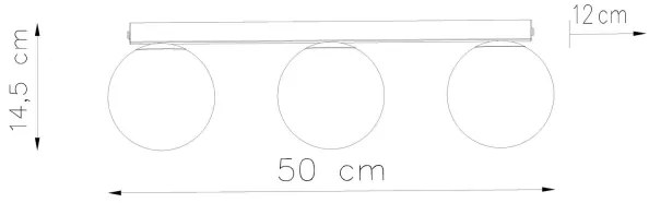 Sollux SL.1148 - Stropné svietidlo YOLI 3xG9/12W/230V biela