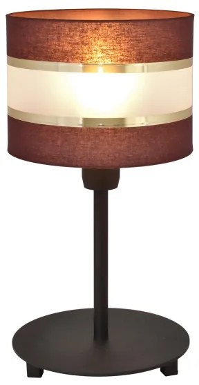 Stolná lampa HELEN 1xE27/15W/230V hnedá/čierna/zlatá
