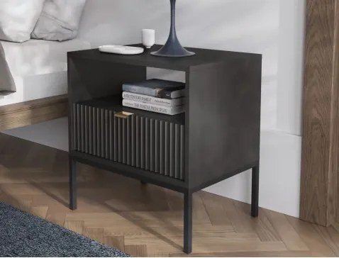 Nočný stolík Nova, černý%