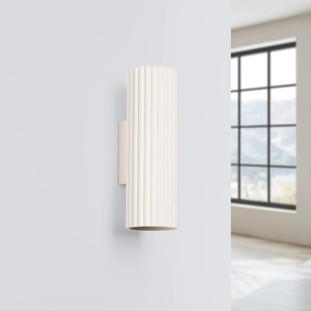 Krémové nástenné svietidlo Gleam – Nice Lamps