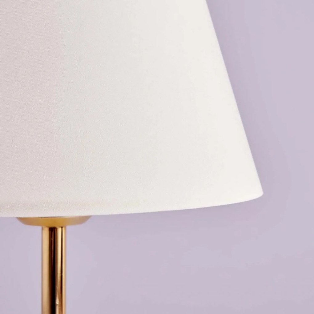 Stolní lampa Shade II bílá/zlatá