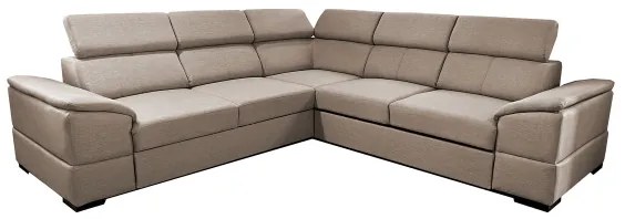 Univerzálna rohová rozkladacia sedacia súprava s úložným priestorom GRANADA béžová