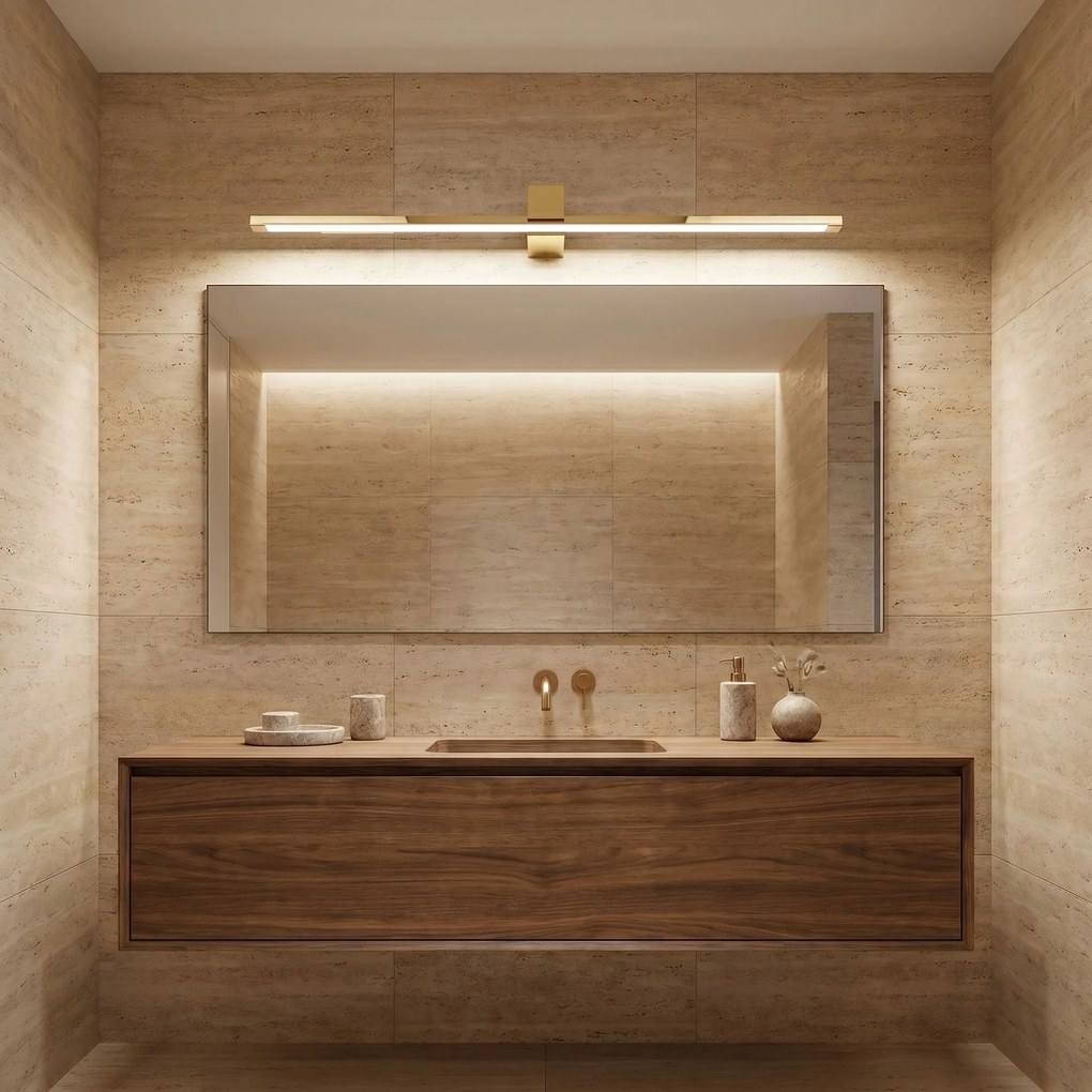 Toolight Toolight, LED nástenné svietidlo, 80cm, 16W, 4000K, 1500lm, SWE045-1W, zlatá lesklá, OSW-20145