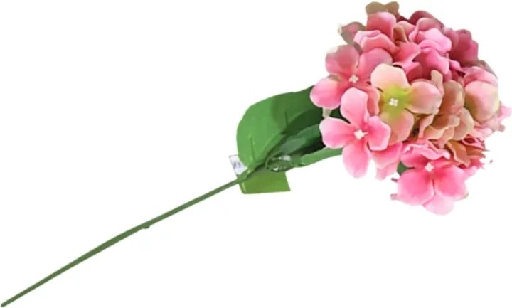 Umelá kvetina HORTENZIA 54 cm - viac farieb Farba: Ružová