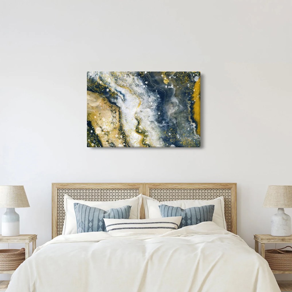 Obraz - Zlatá abstrakcia (90x60 cm)