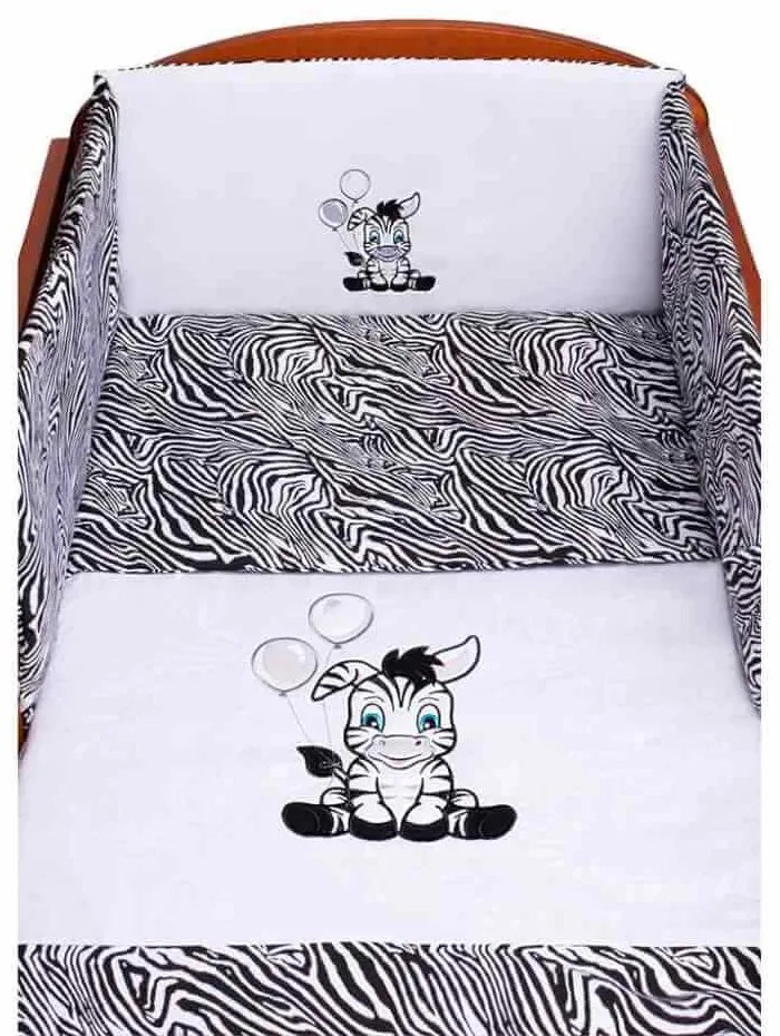 3-dielne posteľné obliečky Zebra 90/120 bielo-čierne