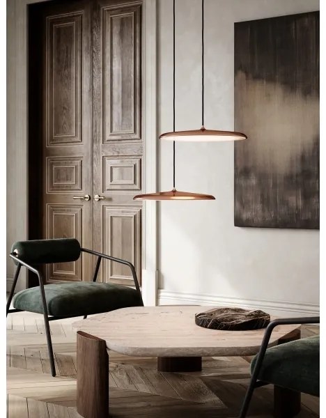 DFTP by Nordlux - LED Stmievateľný luster na lanku ARTIST LED/24W/230V pr. 40 cm medená