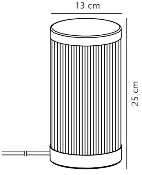 Nordlux - Vonkajšia stolná lampa COUPAR 1xE27/25W/230V čierna
