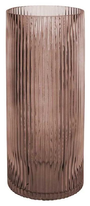 Hnedá Váza Allure Straight veľká 12 x 30 cm