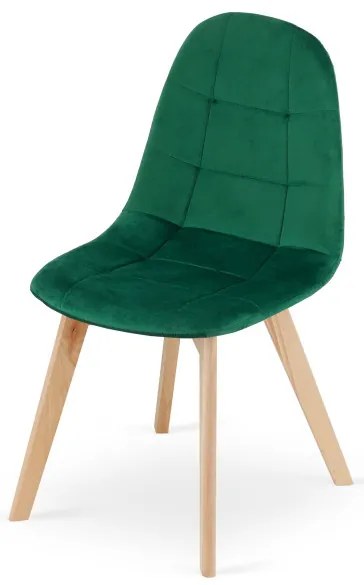 Set jedálenských stoličiek BORA tmavo zelené (4ks)