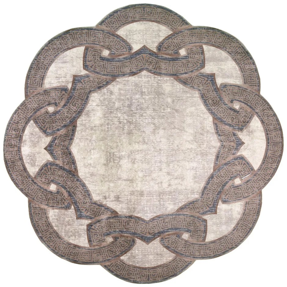 Béžový okrúhly koberec ø 100 cm - Vitaus