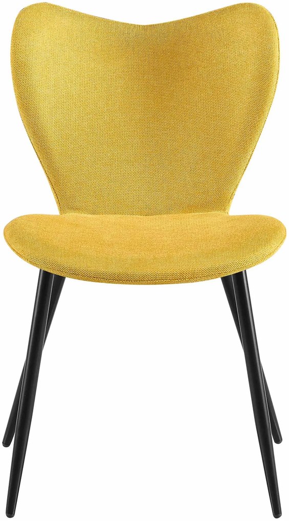 Jedálenská stolička Maika látka - žltá