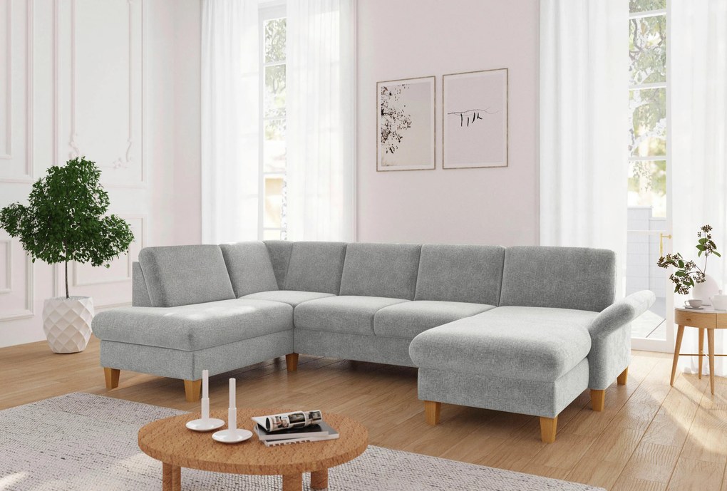 XXXLutz SEDACIA SÚPRAVA, textil, svetlosivá Sit & More - Sedačky - 00014401611V