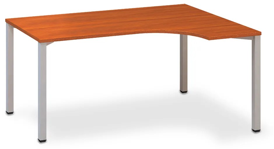 Ergonomický stôl ProOffice B 180 x 120/80 cm, pravý, čerešňa