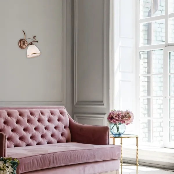 Nástenná lampa RETRO II 1xE27/60W/230V bronz patina