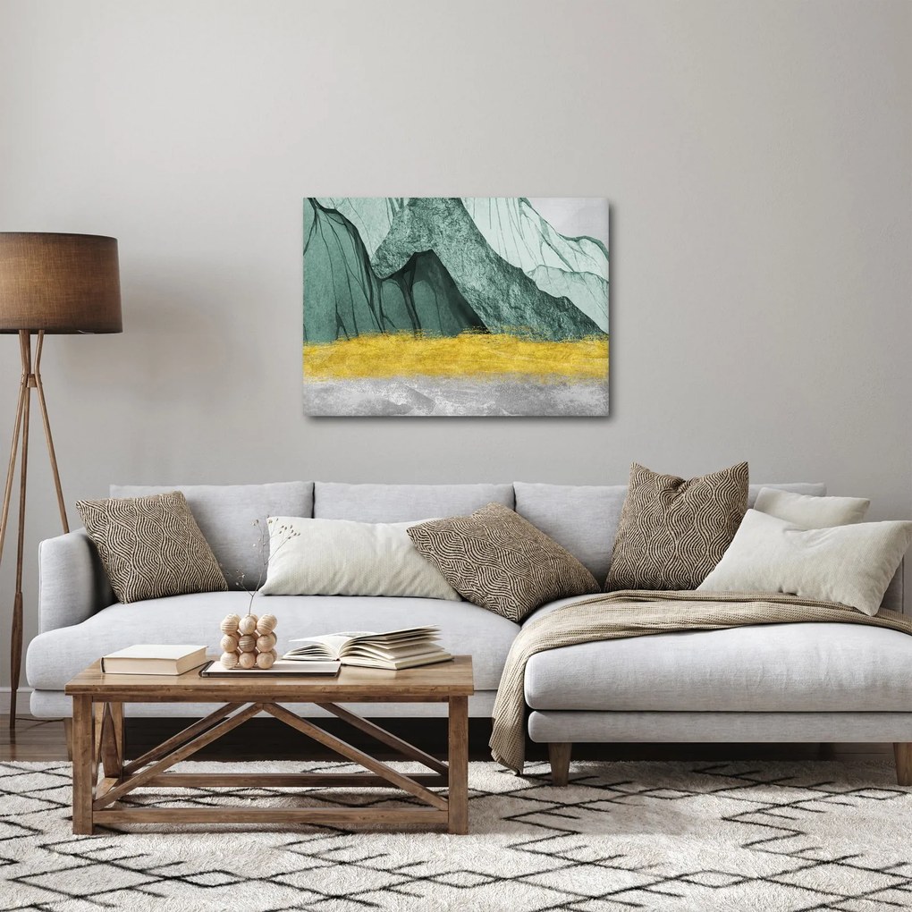 Obraz - Smaragdové hory N⁰2 (70x50 cm)
