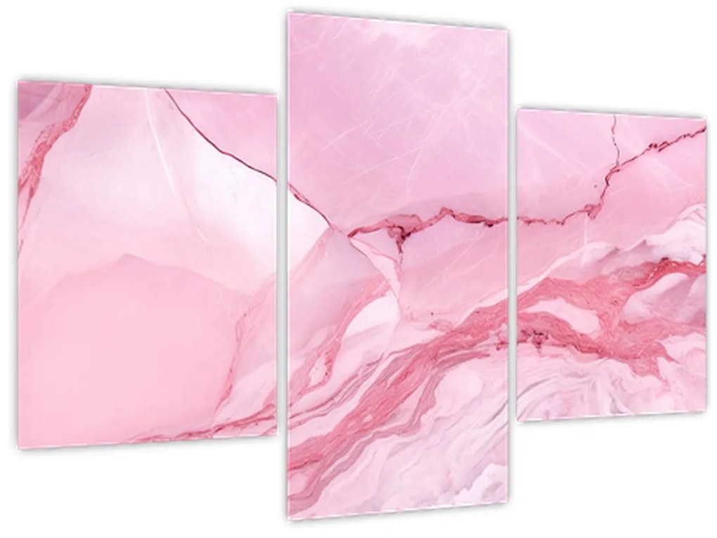 Obraz - Ružový mramor (90x60 cm)