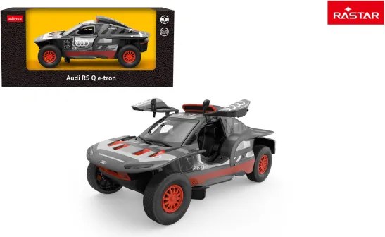 Model auta Audi RS Q e-tron 1:24 RASTAR sivé