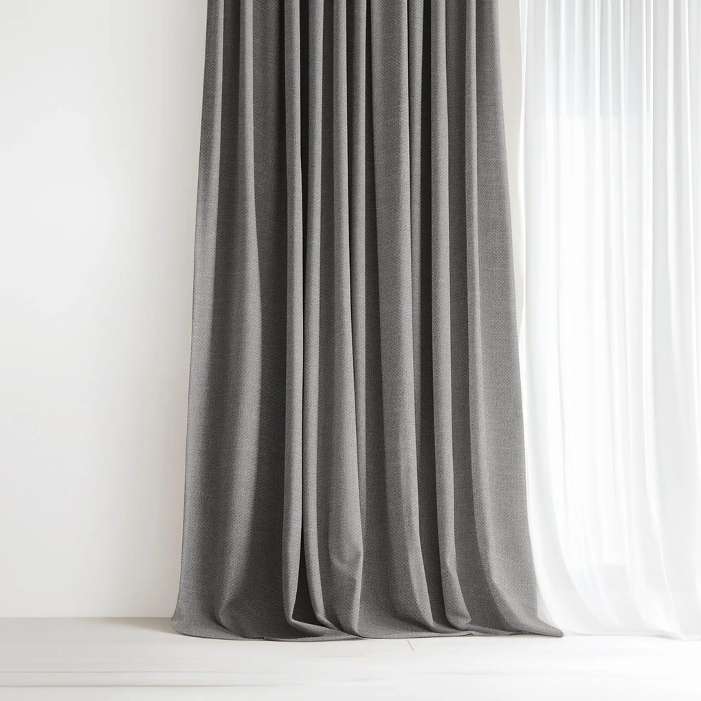 Goldea dekoračný záves peru - sivý 200x135 cm