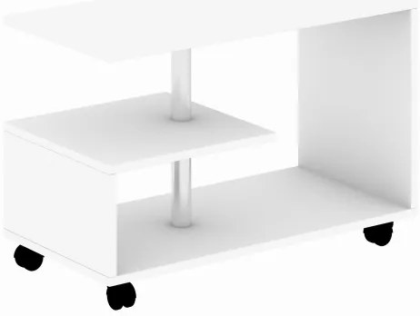 Konferenčný stolík KARANFIL 52,5x80 cm biela