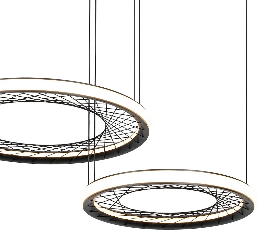 Závesné LED svietidlo Nest, 2x LED 77w, 4000k, b