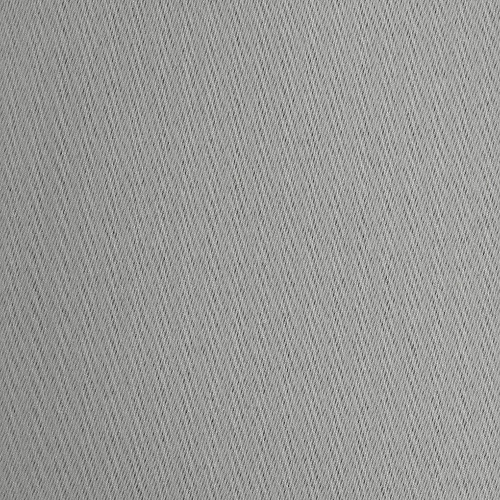 KRÁTKY ZATEMŇOVACÍ ZÁVES NA KRÚŽKOCH LOGAN 140X175 CM STRIEBORNÁ