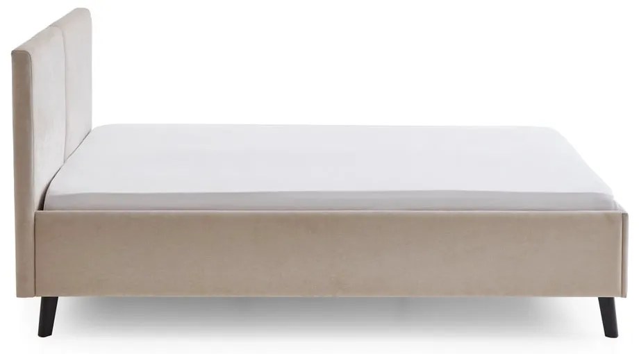 Béžová čalúnená dvojlôžková posteľ s roštom 140x200 cm Piano – Meise Möbel