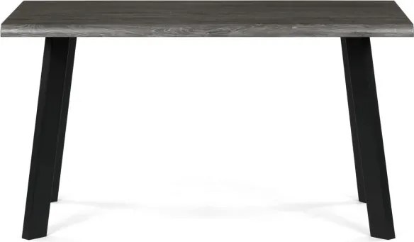 Jedálenský stôl 80x140 cm HT-F4514 GREY sivý dub / čierne nohy