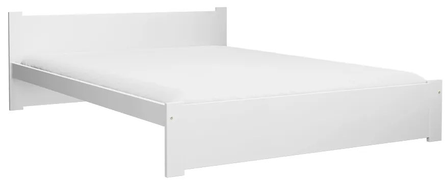 Posteľ IKAROS 120 x 200 cm, biela Rošt: Bez roštu, Matrac: Matrac COCO MAXI 20 cm