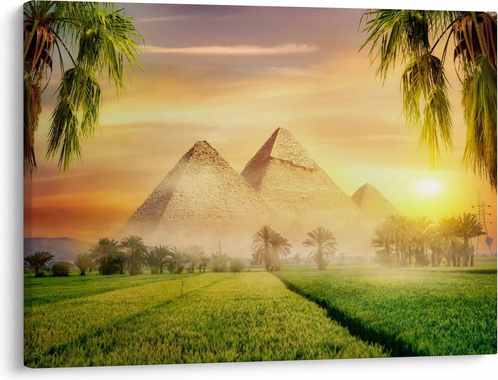 Obraz - Pyramídy (70x50 cm)