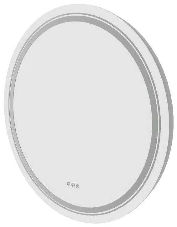 Zrkadlo Amyra s LED osvetlením 60 cm, strieborná