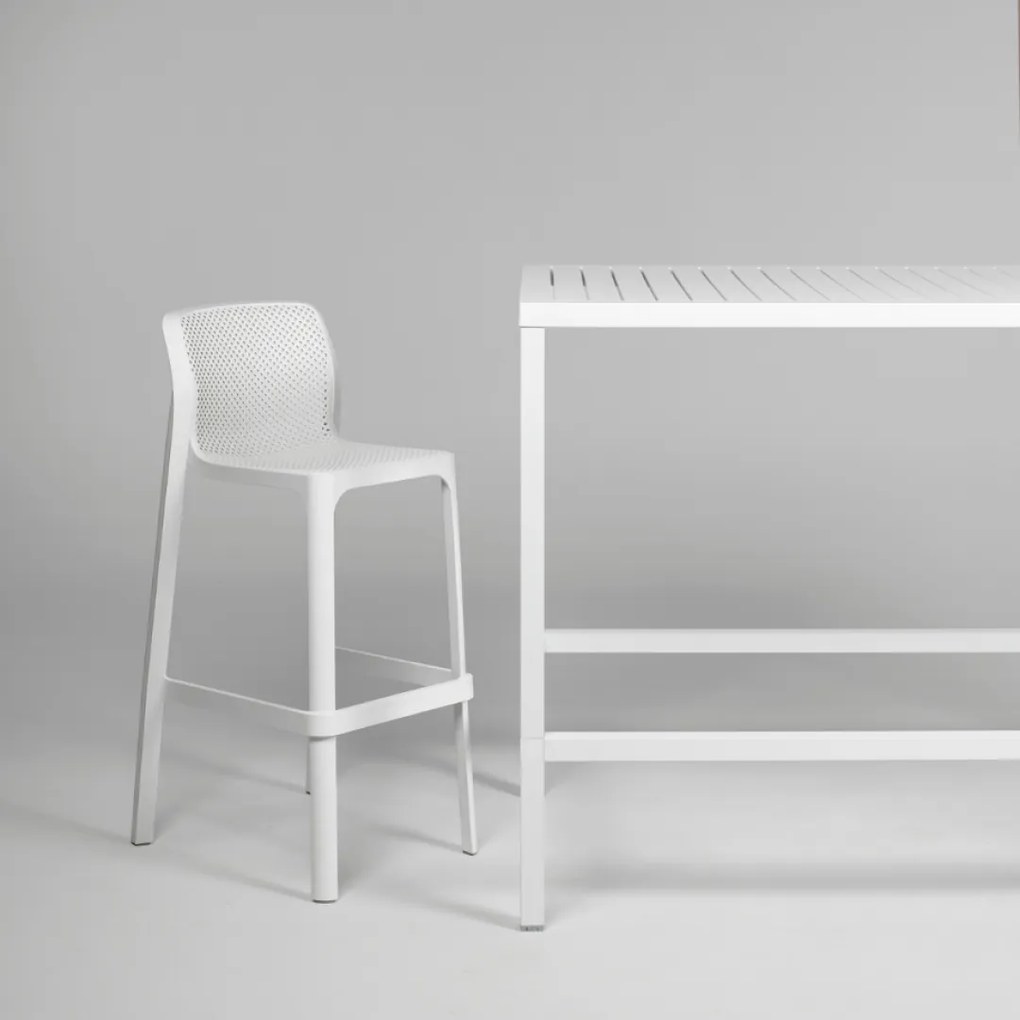 NET STOOL záhradná barová stolička bez podrúčok net stool