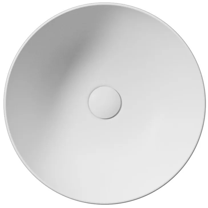 GSI GSI, PURA keramické umývadlo na dosku, priemer 42 cm, biela matná, 885109