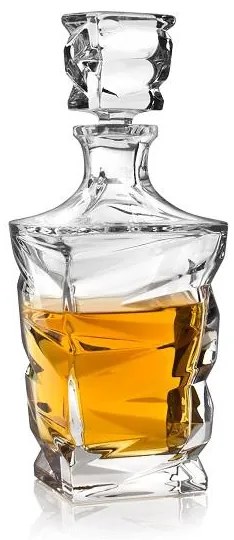 Crystal Bohemia ZIG ZAG karafa na whisky 0,75 l