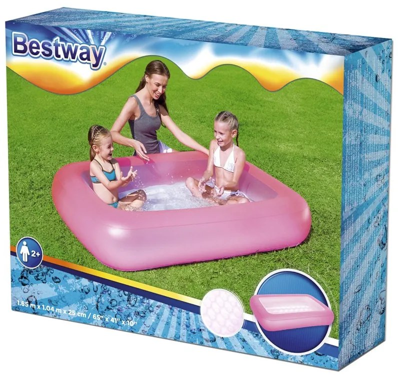 Detský bazén 165/104/25cm BESTWAY 51115 - ružový