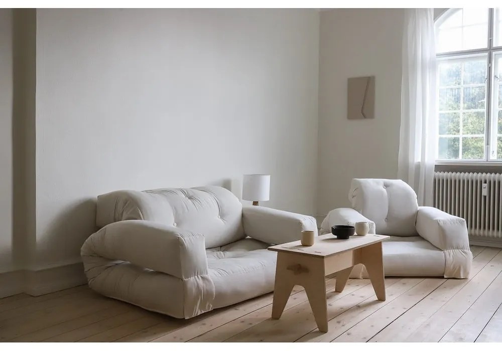 Rozkladacie kreslo s modrým poťahom Karup Design Hippo Petrol Blue