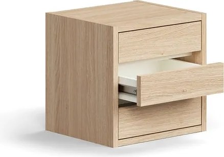 Zásuvková jednotka QBUS, 3 zásuvky, dub