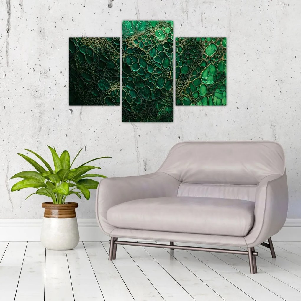 Obraz - Zelený mikroskopický záber (90x60 cm)