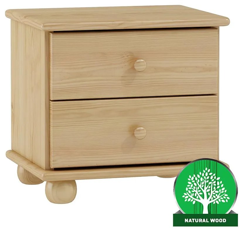Nočný stolík borovica