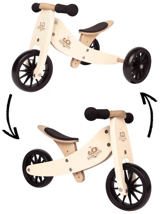 Drevené balančné odrážadlo Tiny Tot 2v1 krémová