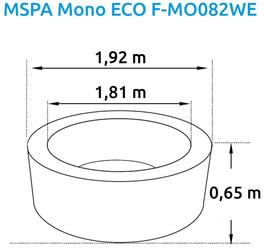 Mspa | Vírivý bazén MSPA Mono ECO F-MO082WE | 11400281