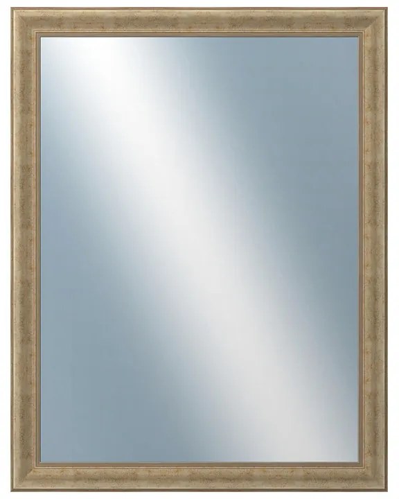 DANTIK - Zrkadlo v rámu, rozmer s rámom 70x90 cm z lišty KŘÍDLO malé zlaté patina (2774)