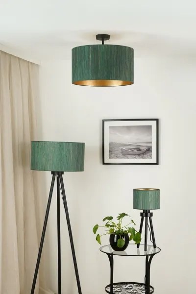 Brilagi - Prisadený luster BOSTON ROLLER 1xE27/15W/230V pr. 45 cm zelená/zlatá