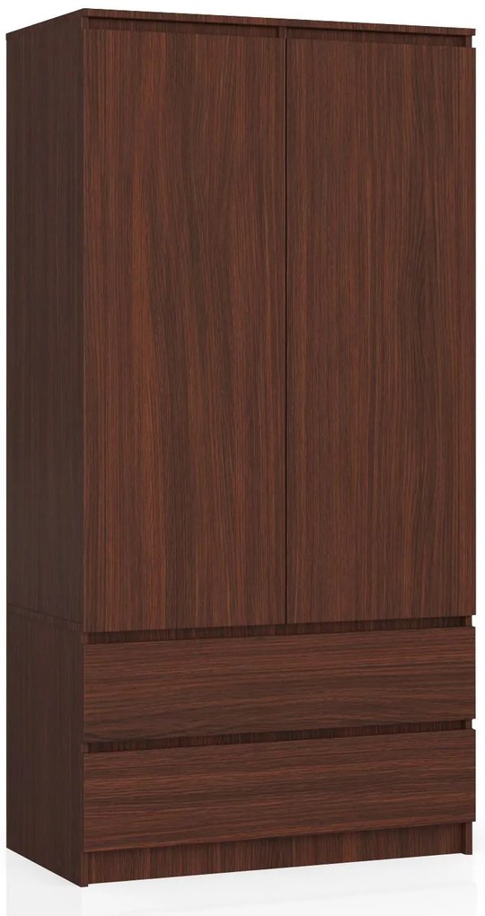 Šatníková skriňa Safwan (wenge). Akcia -20%. Vlastná spoľahlivá doprava až k Vám domov. 1128798