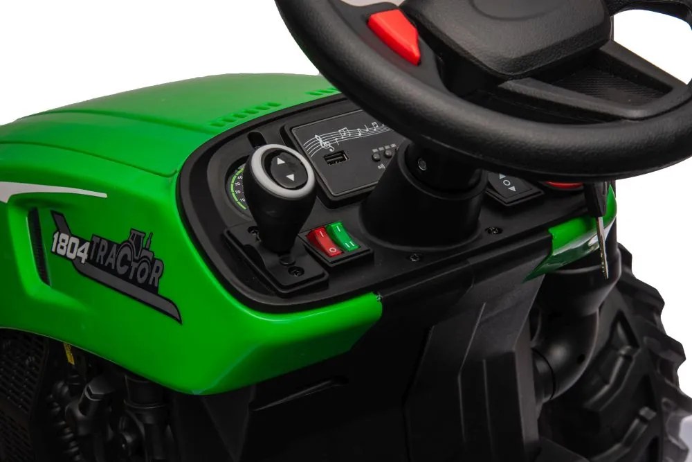 LEAN CARS Elektrický traktor HC-306 zelený 24V
