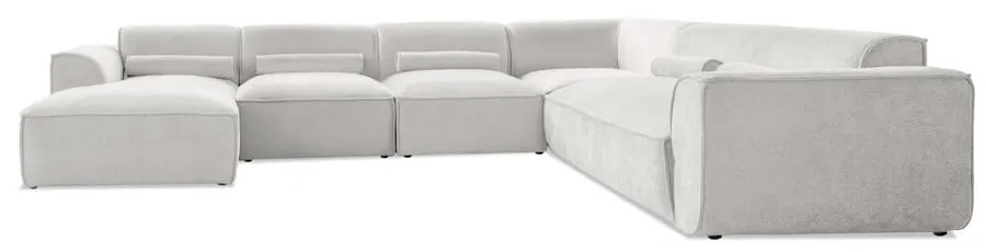 Krémovobiela rohová pohovka (pravý roh/do tvaru "U") Flex Felix – Miuform