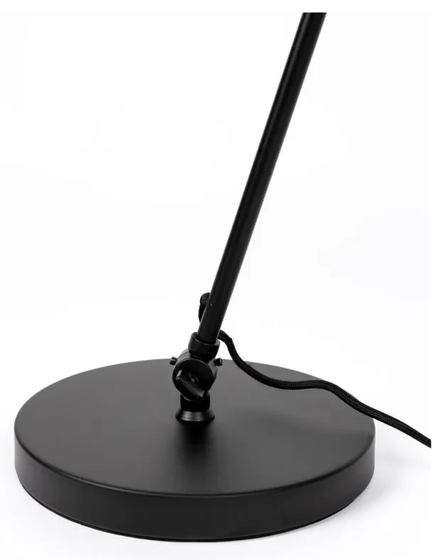 Čierna stolová lampa s kovovým tienidlom (výška 70 cm) Jona – White Label