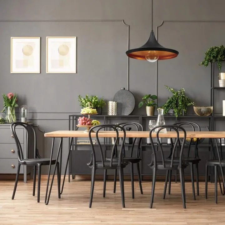 Toolight Toolight, závesné stropné svietidlo Costa C, 1xE27, APP081-1CP, čierna matná, KPL-00986