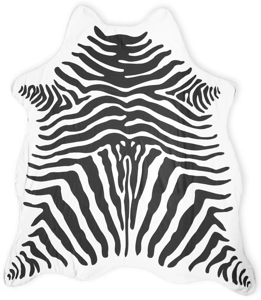 Osuška ZEBRA, čiernobiela 146 x 150 cm, 100% polyester
