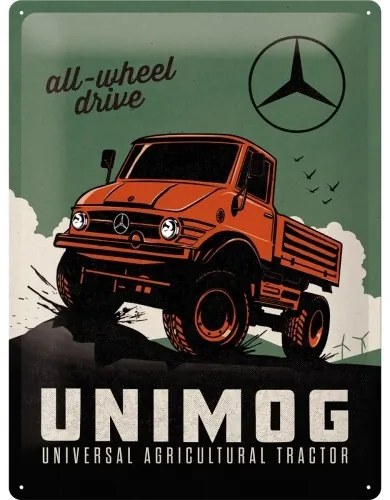 Plechová ceduľa Daimlet Truck - Umomog, (30 x 40 cm)